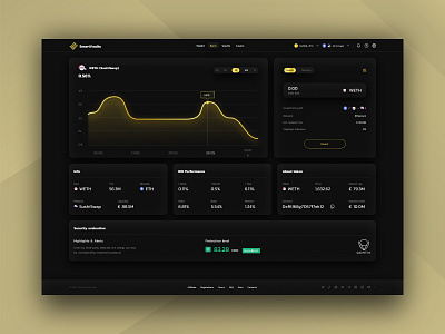 Smart Vaults & Loans Concept Wallet UI UX Dashboard of Web3 App blockchain crypto crypto protocol crypto vaults cryptocurrency dashboard defi extej finance finance app fintech investment lending loan loans ui ux wallet web app web design web3