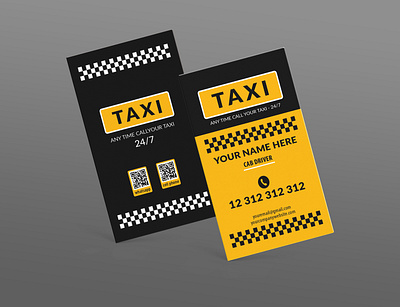 Texi Company Business Card Design 2 business card taxi company business card texi business card