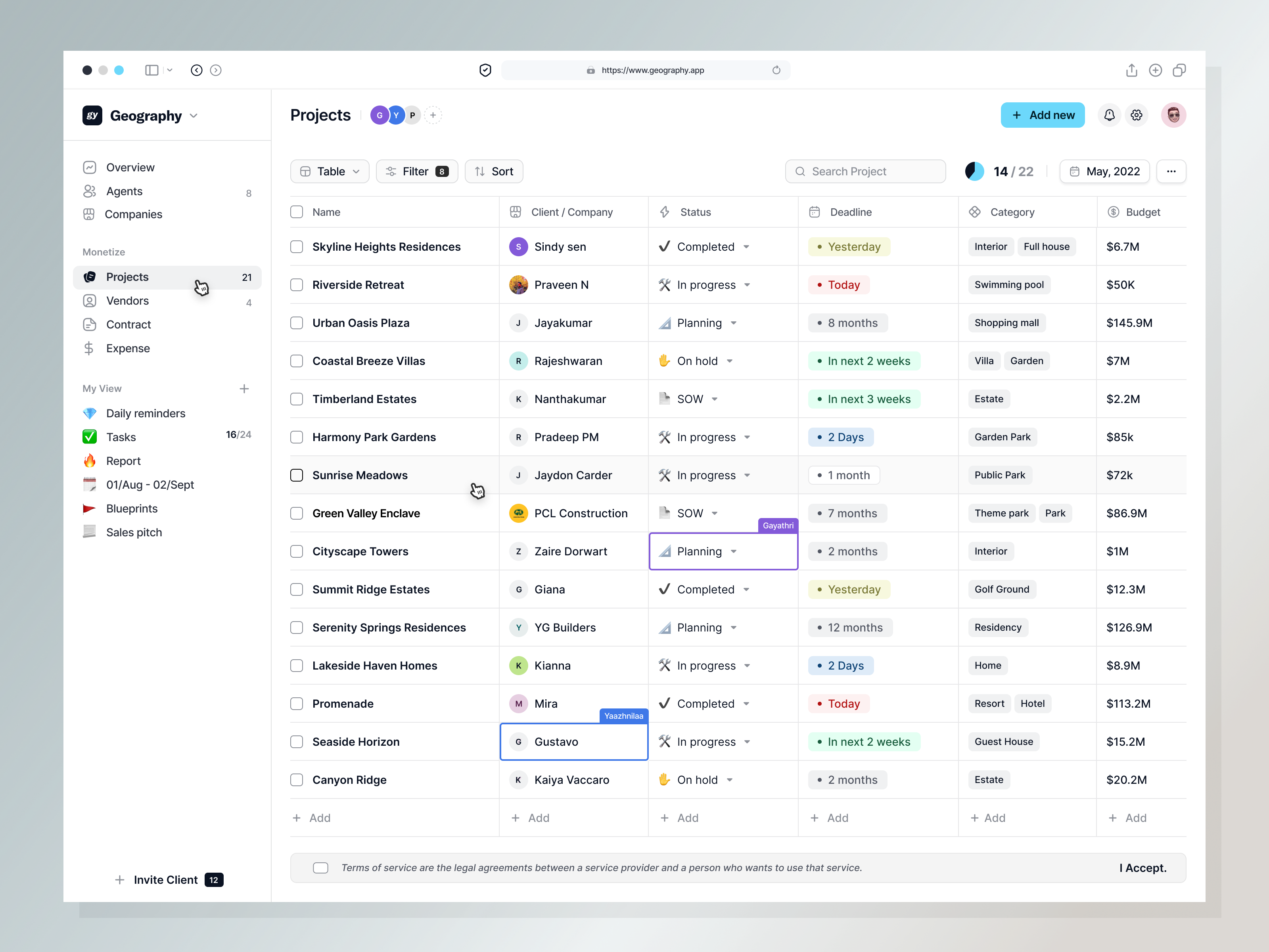 Example of Web App Design (Saas, Enterprise, Mvp)
