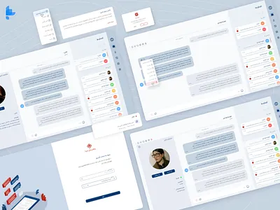 Saba - Messenger account blue channel chat chatting community dashboard dashboard design desktop direct group input light login message messenger modal notification options profile