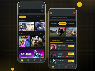 UI/UX | Gaming App gaming gaming app illustration interactiondesign product branding product design ui user experience user interface ux visual design