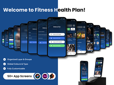 Fitness workout healthcare gym training app app app design crossfit design fitness fitness app gym gym app health startup mobile mobile app ui ux workout