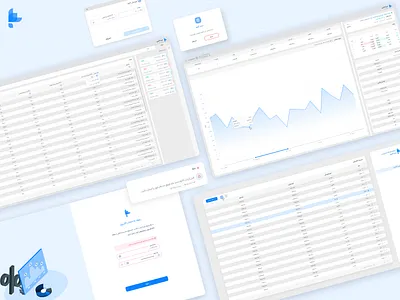 Saba - YTM YTC blue card chart dashboard error filter financial fintech illustration input light list menu minimal modal notification options pagination table tooltip