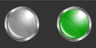 Shiny game buttons symbol