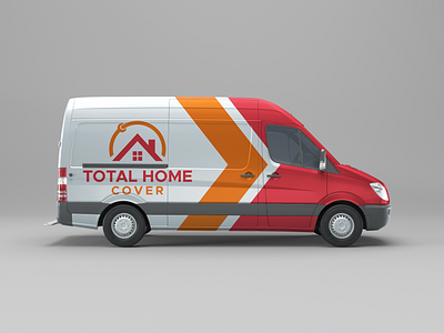 Total Home Cover logo design branding design graphic design home logo illustrator logo logo branding logo design minimal logo