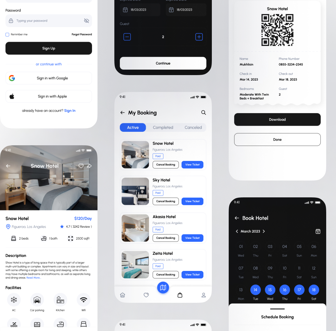 Hoteru- Hotel Booking Mobile App UI Kit By Irfan Maulana On Dribbble