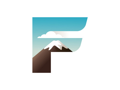 Mount Fuji asian branding climbing design fuji illustration japan letter lettering lettermark logo mark minimalist mount mountain typography