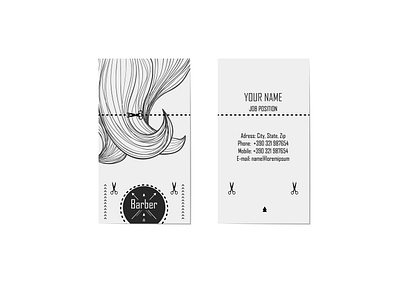 Visit card design graphic design