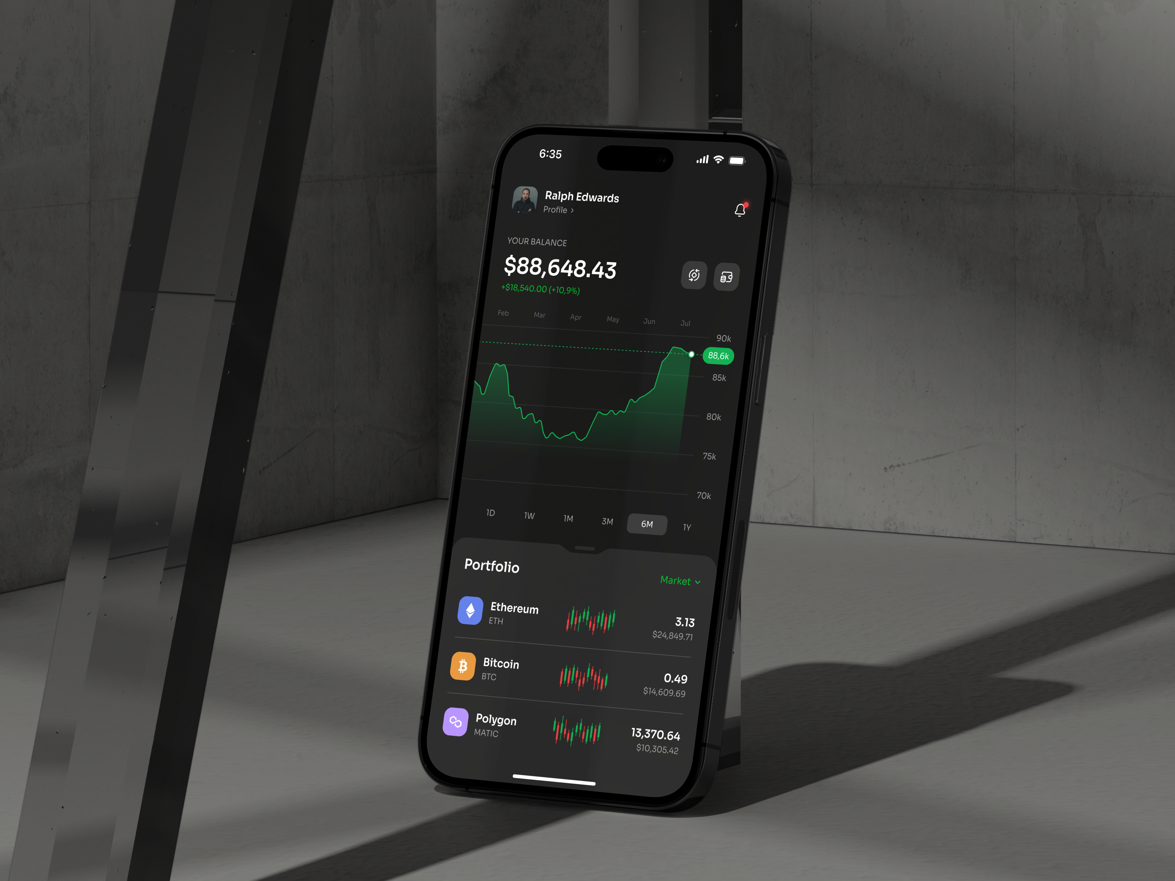 Crypto Wallet & Portfolio Tracking Mobile App UI/UX Design by Shakuro on  Dribbble