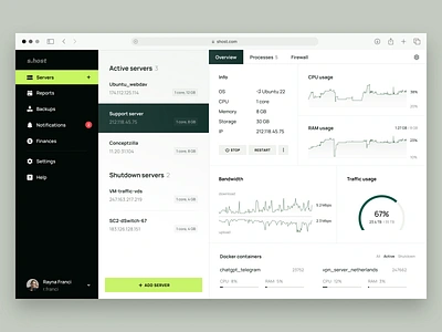 Server Web Dashboard admin admin dashboard admin panel admin theme administration cloud hosting dashboard app dashboard design dashboard ui dashboard ux hosting servers servers admin user dashboard