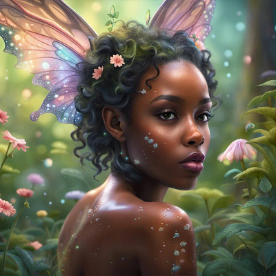 Fairy in a Garden ai digital art