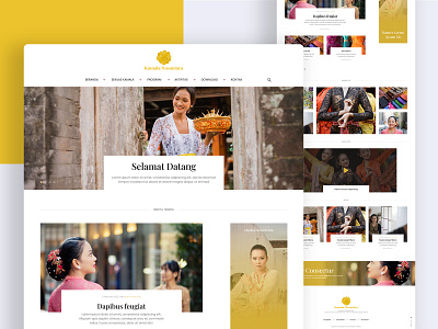 Website for Fashion: Kamala Nusantara design fashion ui ux website