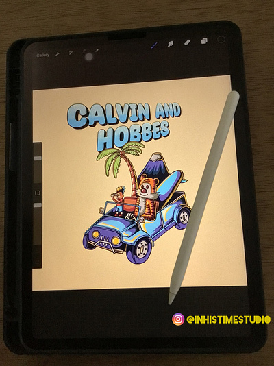 Calvin and hobbes 3d animation branding design digital art graphic design illustration mockup print on demand