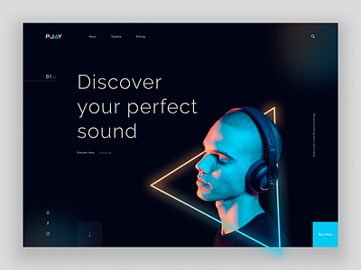 Play Music Landing Page app creativedesign design landingpage music musicapp musicapplandingpage playmusic ui ux