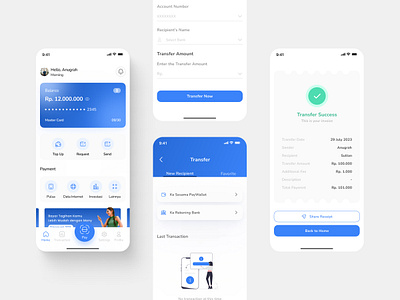 E-Wallet App Design ui