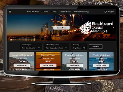 Blackbeard Coastal Adventures web app web application development web design website design website development