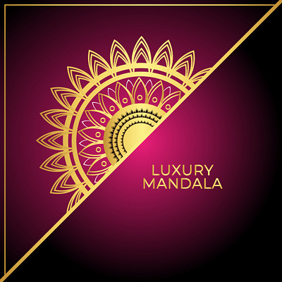 Luxury Mandala branding design floral graphic design illustration modern vector