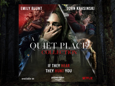 A QUIET PLACE POSTER a quiet place poster amazon prime bannner graphic design netflix poster web series