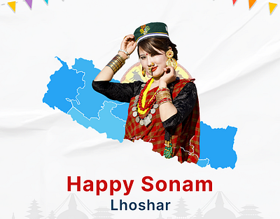 Sonam Lhoshar branding design graphic design lhoshar social media sonam lhoshar ui