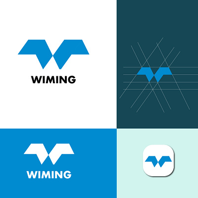 Wiming - w letter mark, Brand identity Logo logo design list