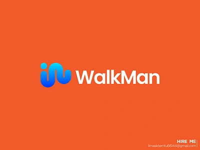 Walkman music player abstract logo brand identity ecommerce free graphic design hire logo designer letter mark monogram logo design logo designer logo ideas logo inspirations music app music logo music logo symbol music software simple technology typography vector w letter logo