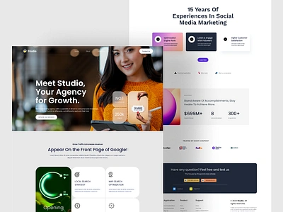 Studio Website Design: Marketing landing web page, site designer design designer landing landing page landingpage marketing marketing website mr masud page site web web design web designer web page web site webdesign webpage website website design website designer