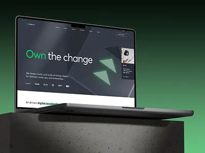 New Netguru Homepage 3d animation blender business case study clean corporate design interface it landingpage macbook mockup motion design octane portfolio technology ui ux website