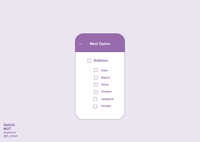 dropdown uiux (dailyui 27) app dailyui dropdown uiux