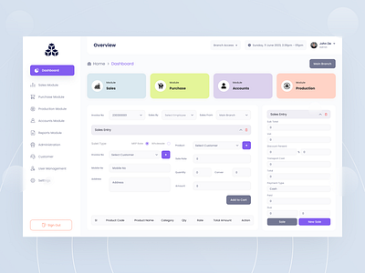 Sales Module Dashboard Design by Md Yeasir Arafat on Dribbble