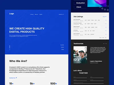 Agency Website Design agency agency design company design job hunt job poratal landing page latest modern modern website ui website design