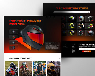 Helmet Store Website UI/UX Design design figma helmet store mobile apps ui ui ux user experience user interface web design website user experience