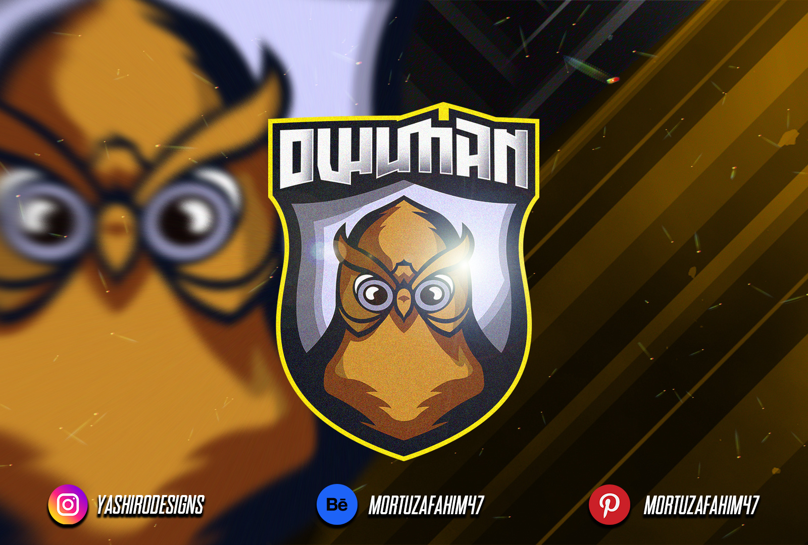 Owlman Premium Gaming Mascot Logo Design (Unused) by Mortuza Aziz Fahim ...