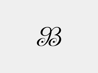 B bar branding cafe calligraphy chique classic elegant geometric icon lettering logo minimal restaurant symbol