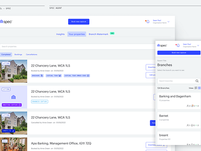 Spec property management tool branding design graphic design management property property management ui ux