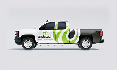 Andatech Truck Wrap Design | Vehicle Branding adobe illustrator branding car car wrap car wrapping decal design ford graphic design livery racing car truck van vector vehicle branding vehicle wrap vinyl wrap wrap design wrapping