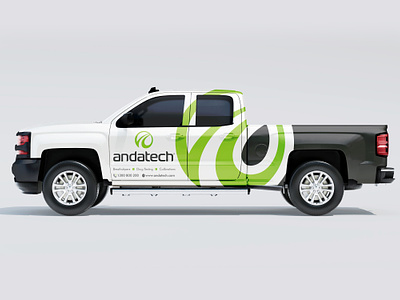 Andatech Truck Wrap Design | Vehicle Branding adobe illustrator branding car car wrap car wrapping decal design ford graphic design livery racing car truck van vector vehicle branding vehicle wrap vinyl wrap wrap design wrapping
