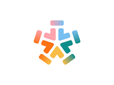 Tebix logo concept pt.3 all in one arrows branding colorful group icon letter logo management mark negative space services smart star t timeless togetherness tools tt web3
