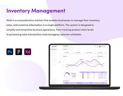 Inventory Management application banner case study design graphic design landing page managment mobile app mobliapp ui uiux ux web website