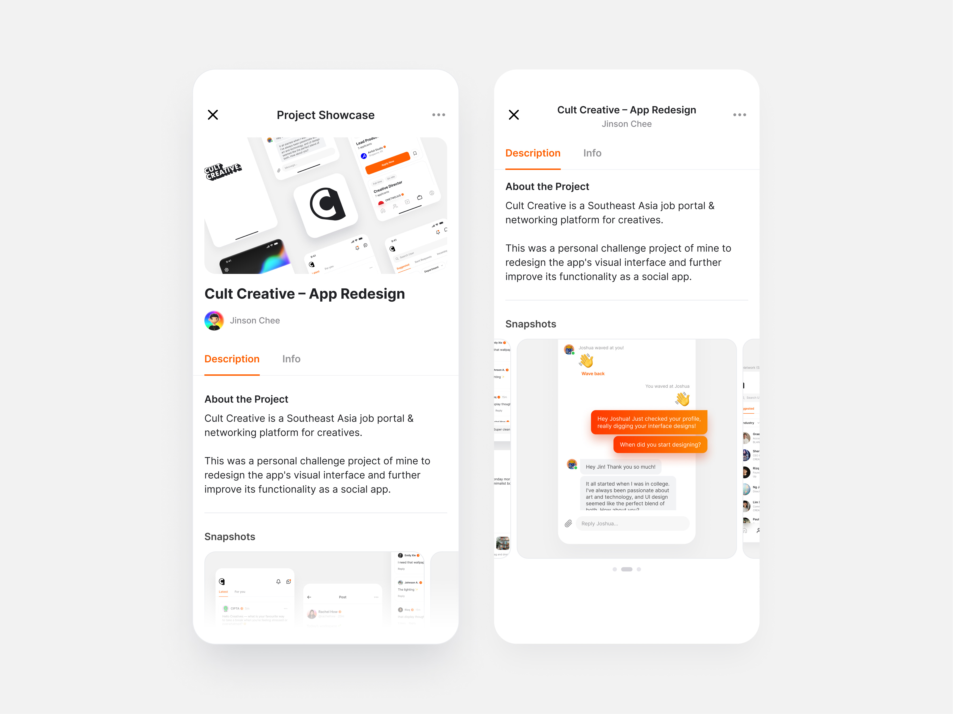 User Project Showcase – Cult Creative Mobile App app app design app redesign clean clean ui concept design interface malaysia minimal mobile app mobile app design product redesign ui ui design