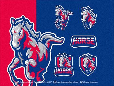 Horse Logo branding design graphic design horse horse logo identity illustration logo mark tshirt vector