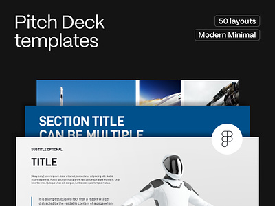 Pitch deck, presentation slides on the SpaceX example figma free minimal modern pitchdeck presentation space spacex ui