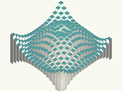 Multilateral waves 3d animation javascript p5js processing