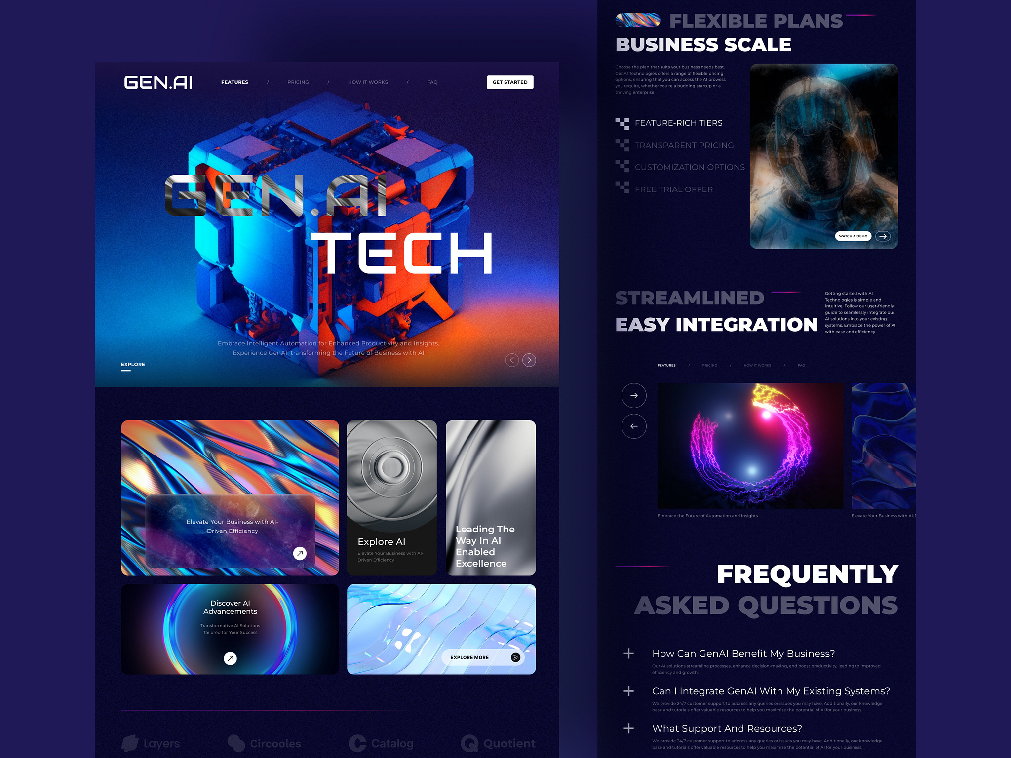 GenAi - AI Landing Page by Hiddemaru on Dribbble