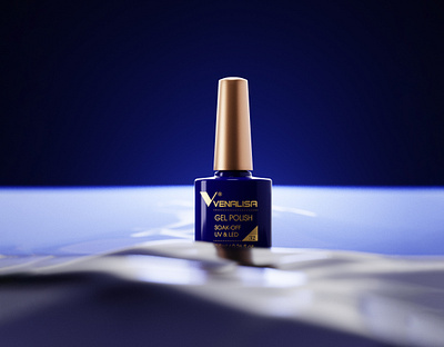 Venalisa - Nail Polish Brand Exploration 3d brand identity branding cosmetic mockup nail polish render