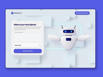Text to Speech AI 3d branding design graphic design illustration logo ui ux