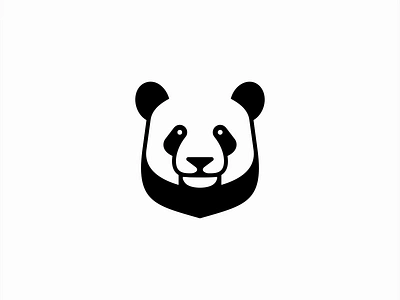 Panda Logo animal bamboo bear branding cute design geometric icon illustration logo mark minimalist monochrome nature negative space panda simple vector wildlife zoo