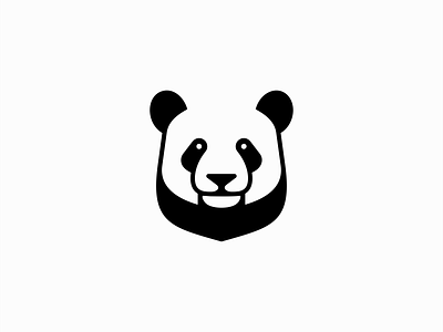 Panda Logo animal bamboo bear branding cute design geometric icon illustration logo mark minimalist monochrome nature negative space panda simple vector wildlife zoo