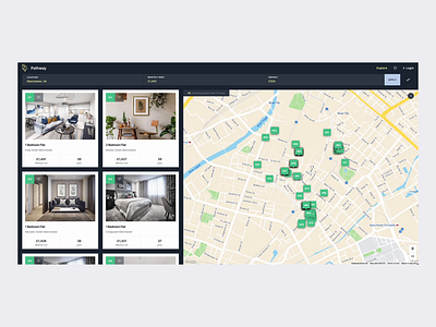 Pathway - Property Search filters house reantal location map navigation property real estate real estate agency real estate ui realestate rent house rental search bar studio direction studiodirection ui ui elements ux website design