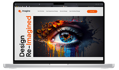 Design Agency Landing Page branding graphic design ui