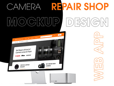 Modern Camera Accessories and Repair Shop Ecommerce Website add to cart camera accessories camera repair website camerashop ecommerce ecommercestore figma firmadesign illustration mockup design photographyrevolution ranjith ramesh ranjithrameshr shop page trending products ui uidevelopment userexperience ux website design